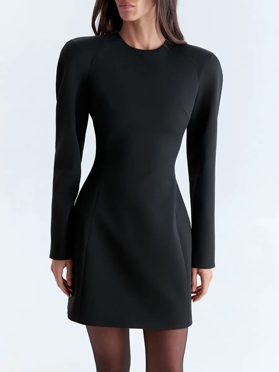 Платье однотонное