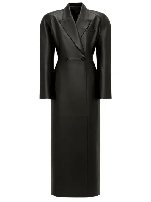 Пальто кожаное YULIAWAVE