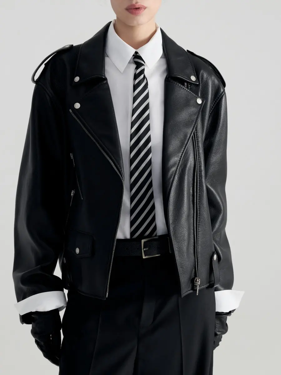 Куртка кожаная