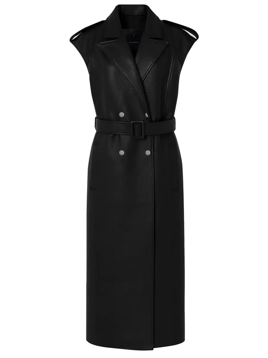 Жилет кожаный