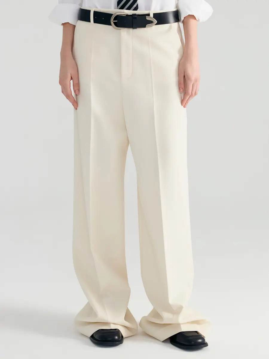 Брюки однотонные