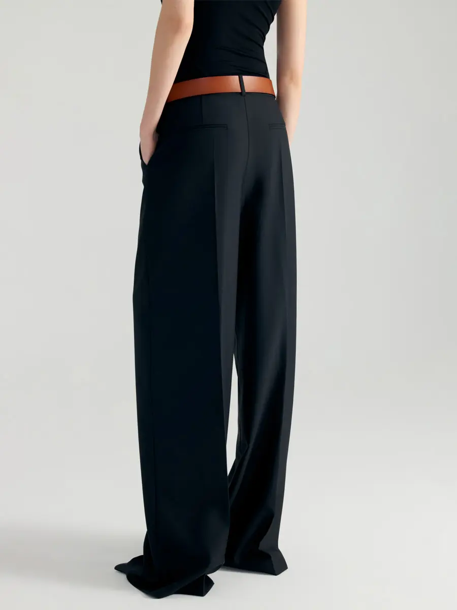 Брюки однотонные