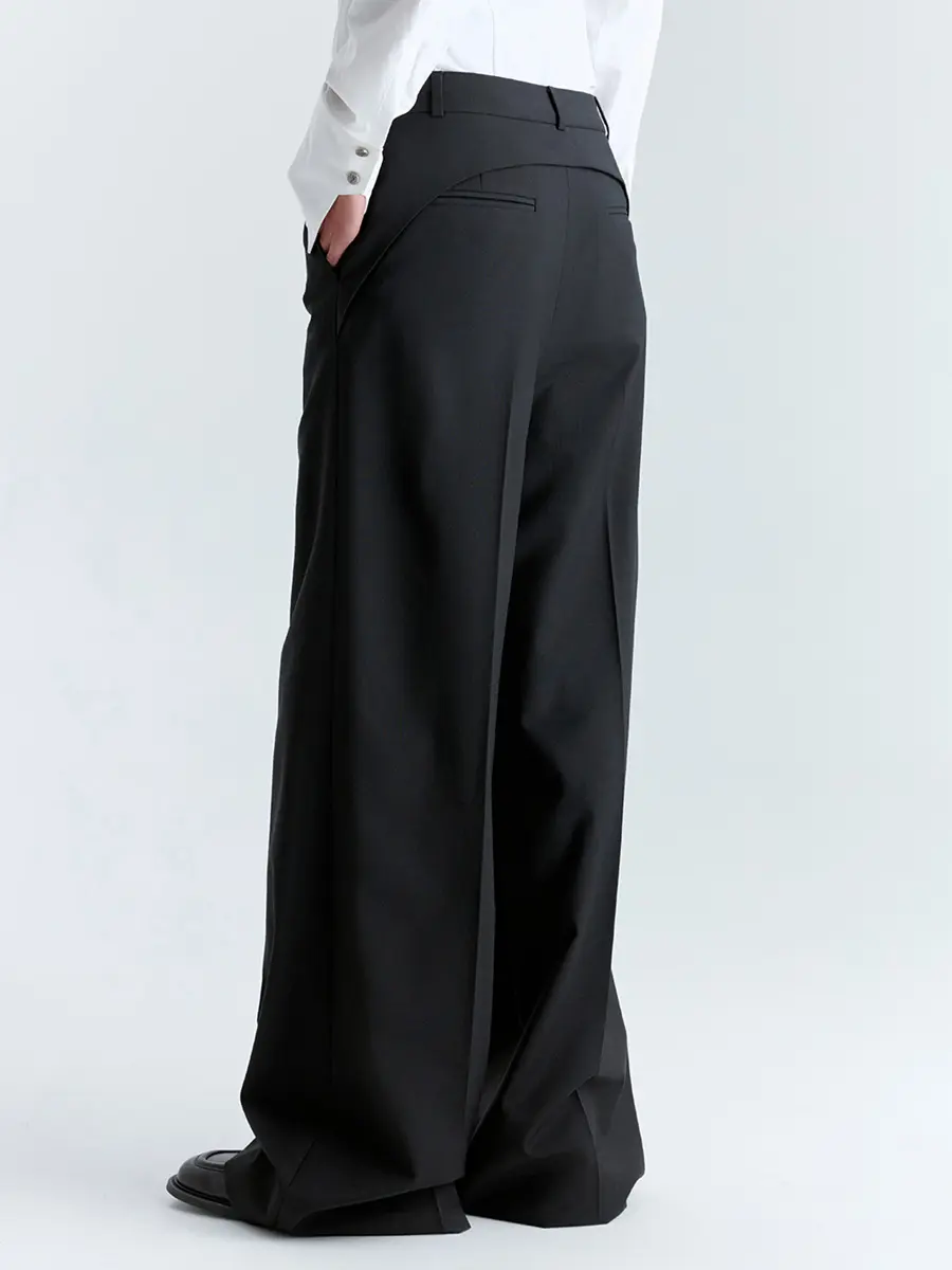 Брюки однотонные