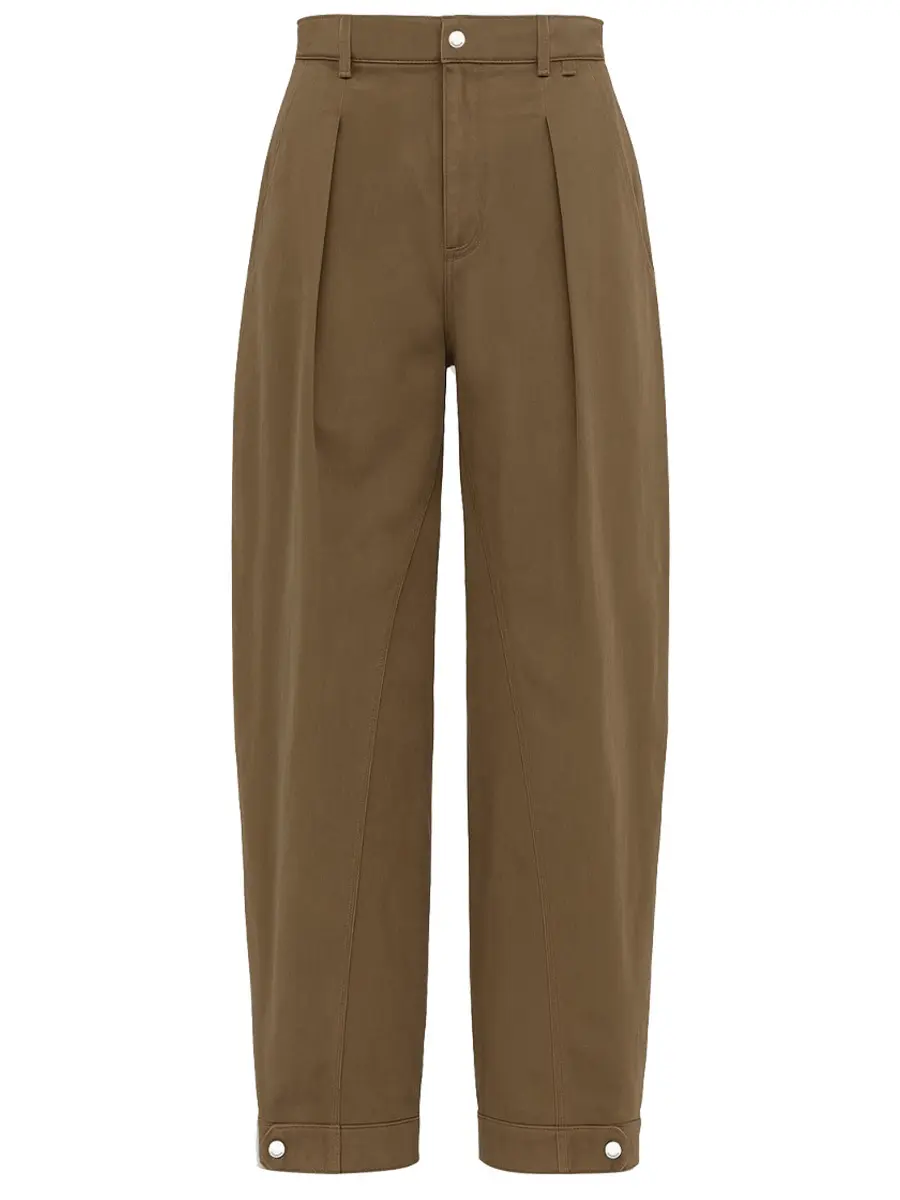 Брюки однотонные