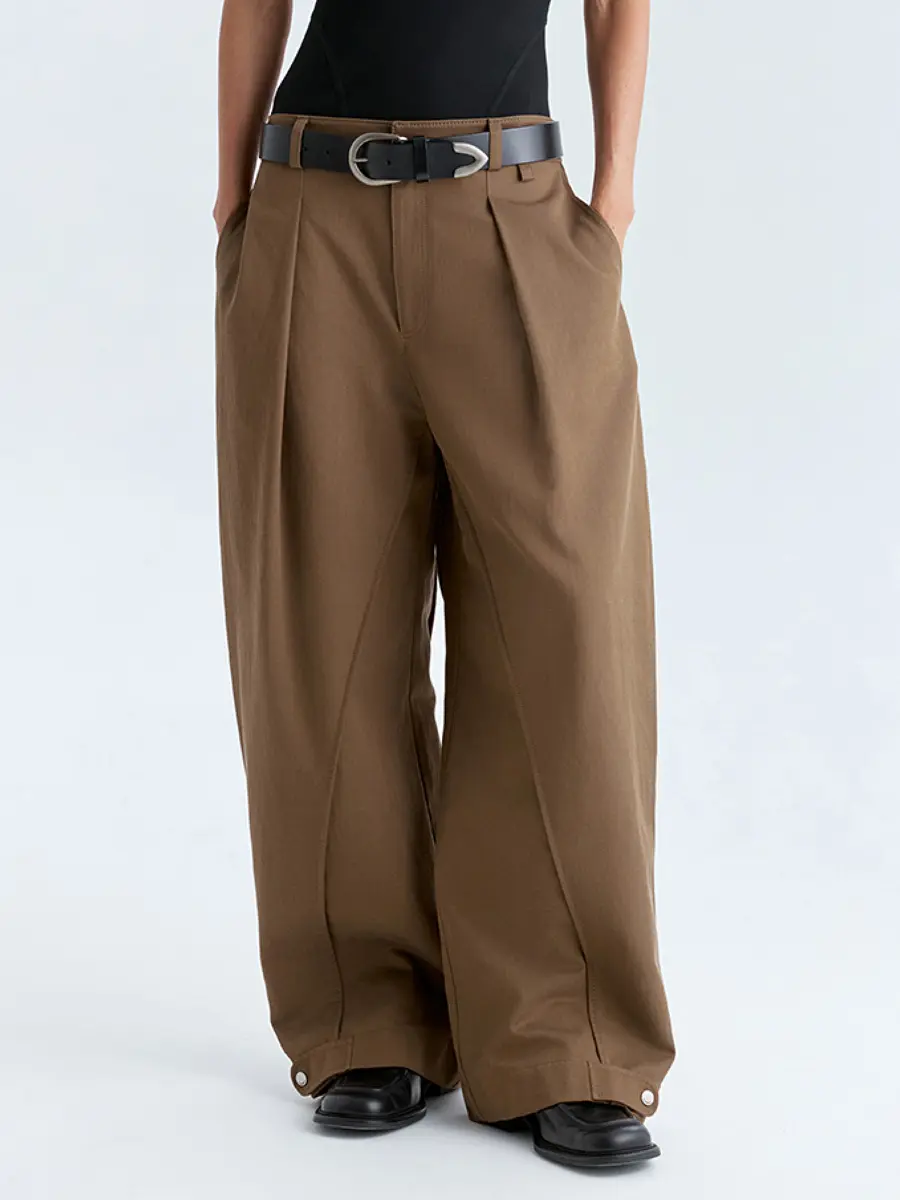 Брюки однотонные