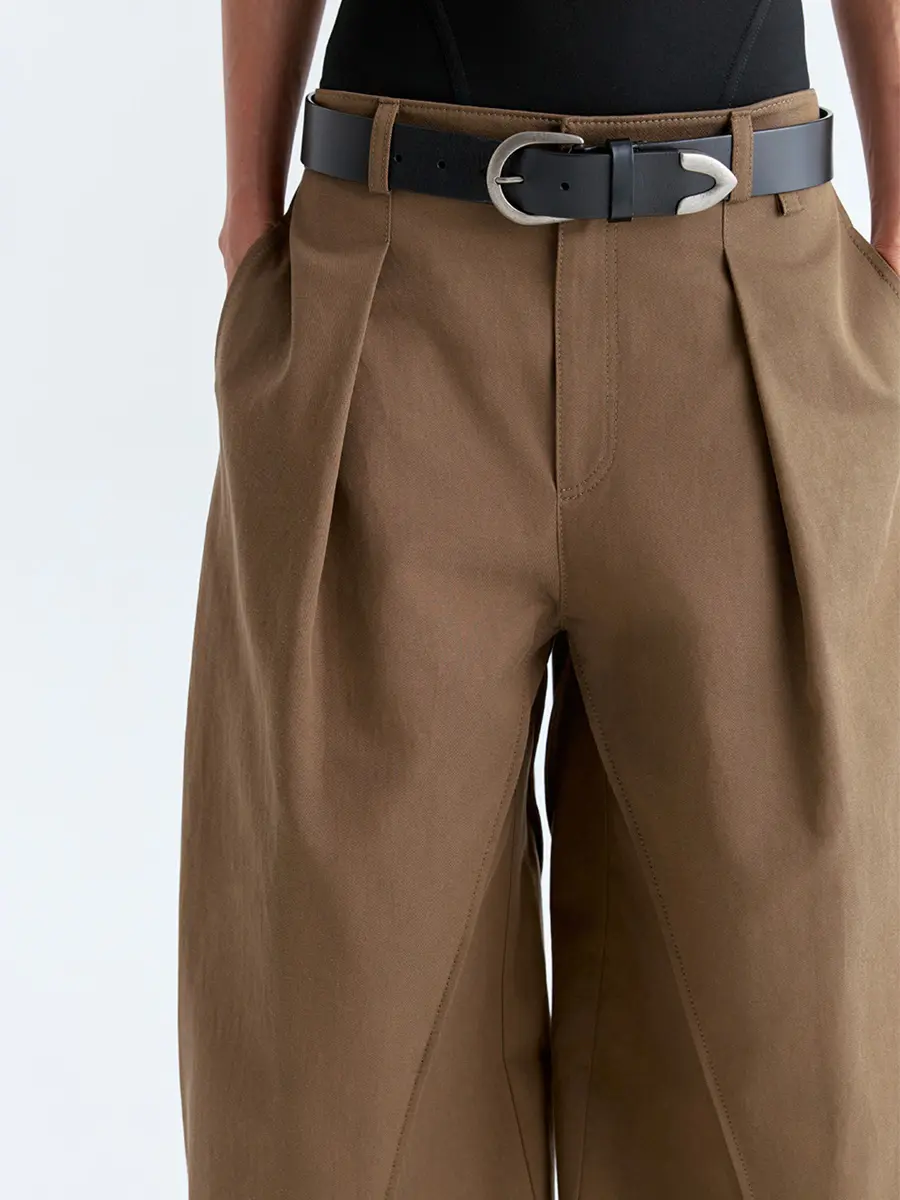 Брюки однотонные