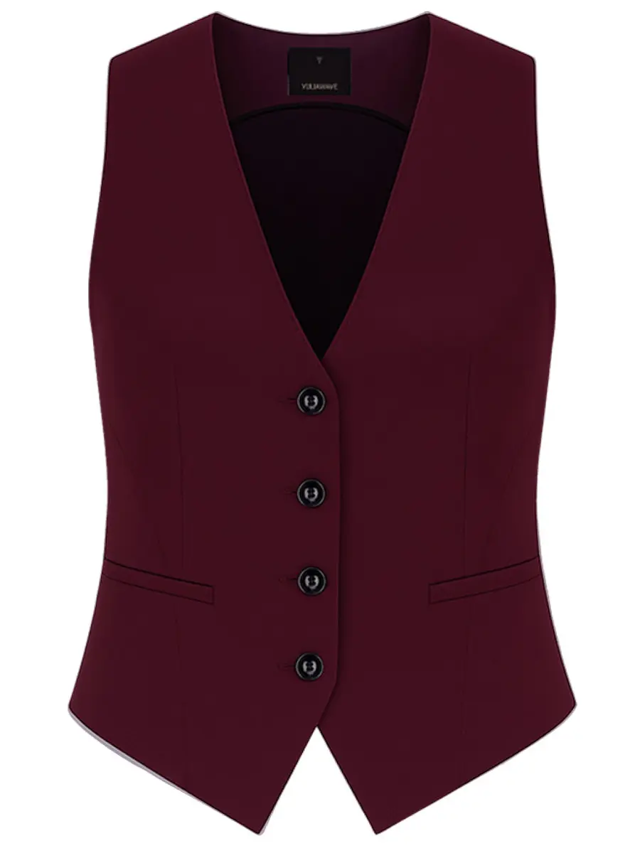 Жилет однотонный