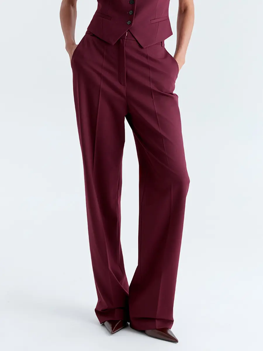 Брюки однотонные