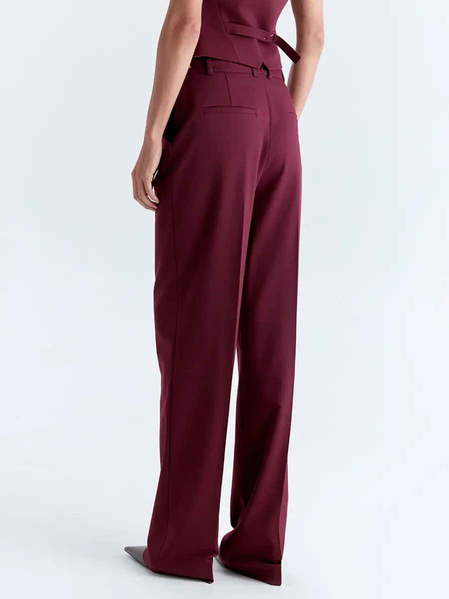 Брюки однотонные