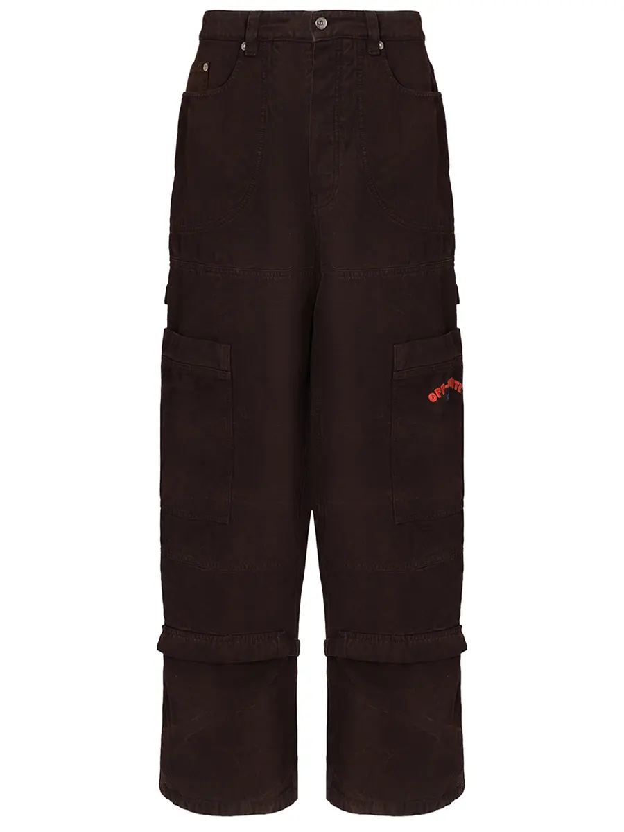 Брюки-карго хлопковые