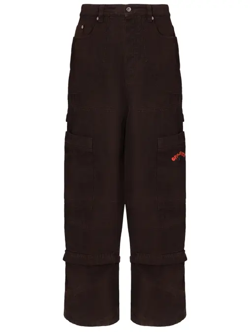 Брюки-карго хлопковые OFF-WHITE