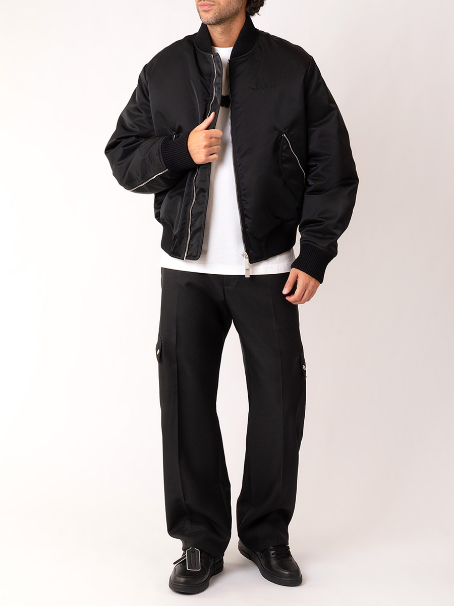 Бомбер однотонный