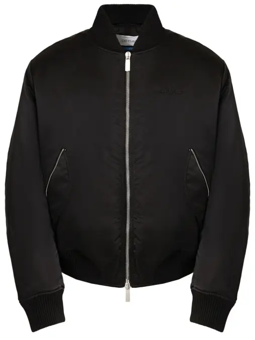 Бомбер однотонный OFF-WHITE