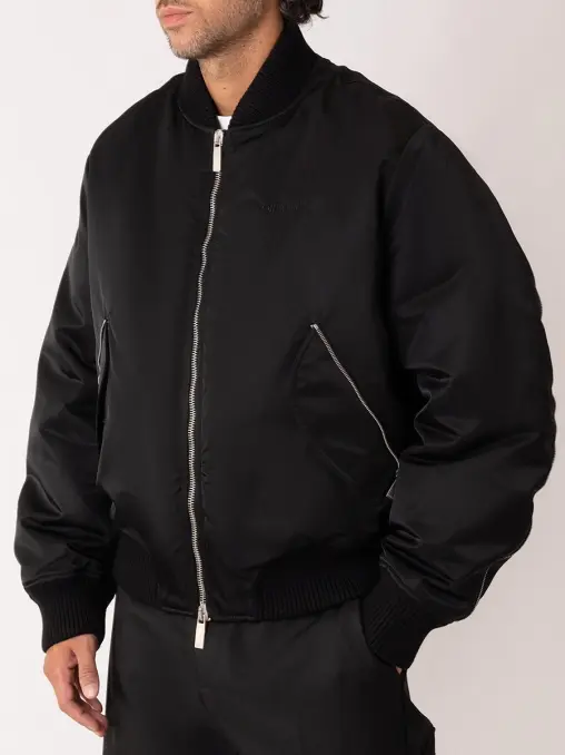 Бомбер однотонный OFF-WHITE