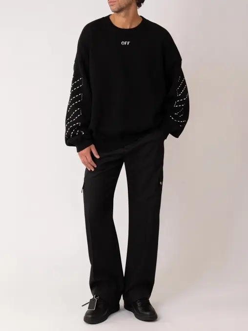 Джемпер хлопковый OFF-WHITE