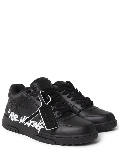 Кеды кожаные Out of Office OFF-WHITE