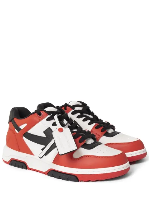 Кеды кожаные Out of Office OFF-WHITE