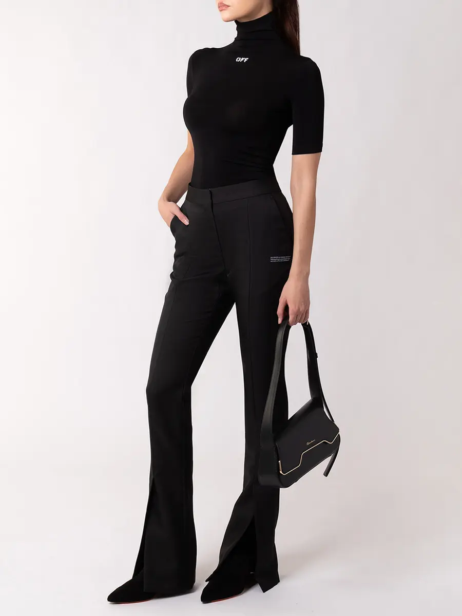 Брюки однотонные