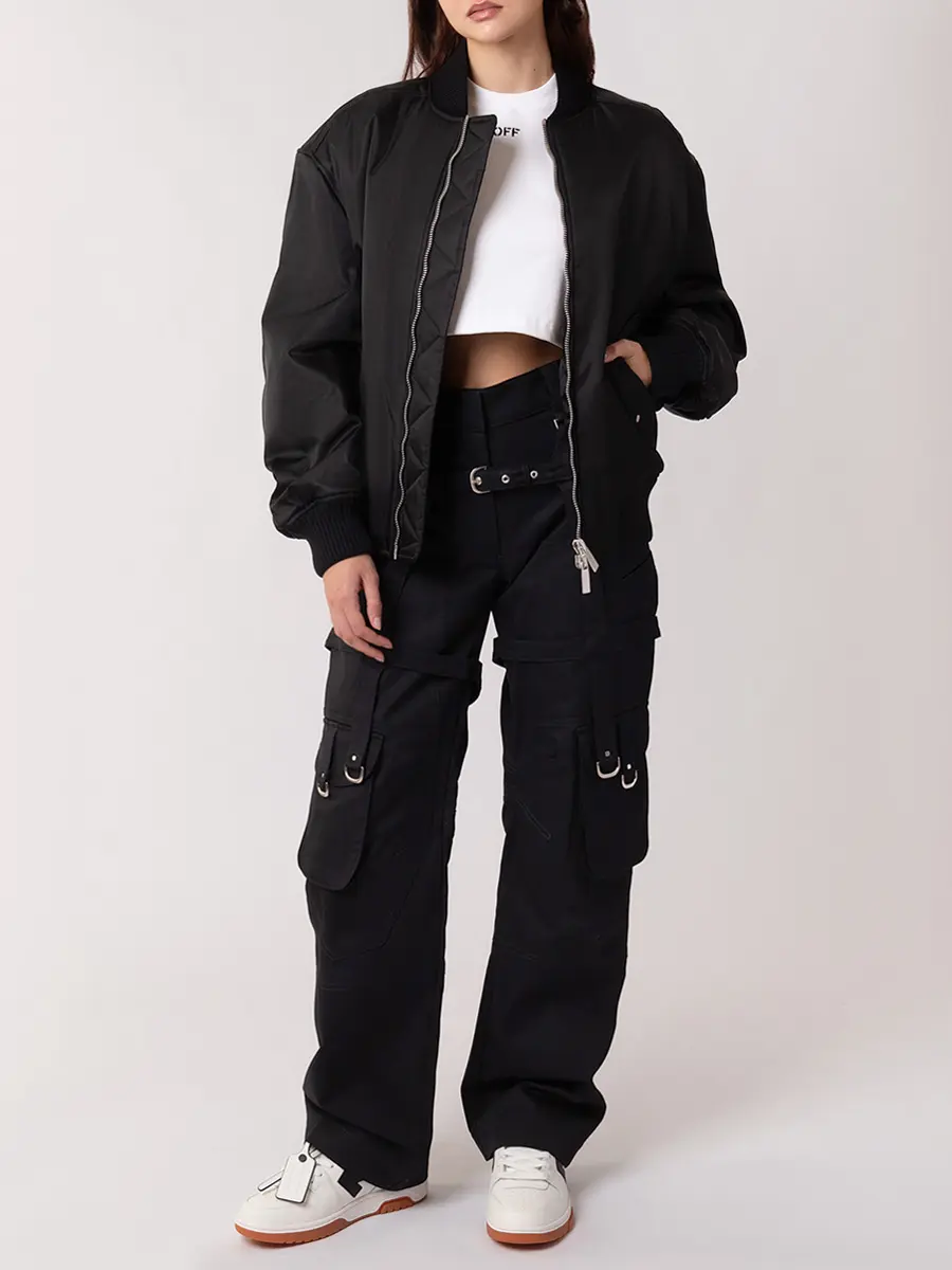 Бомбер однотонный