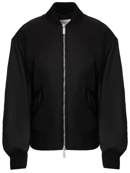 Бомбер однотонный OFF-WHITE
