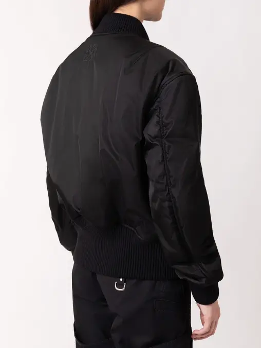 Бомбер однотонный OFF-WHITE