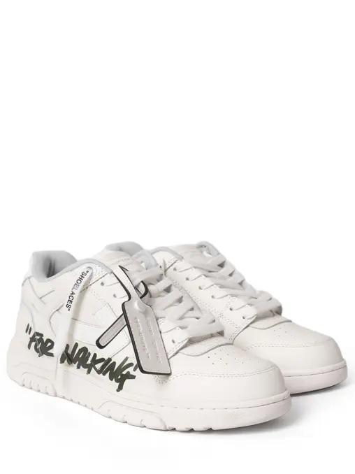 Кеды кожаные Out of Office OFF-WHITE