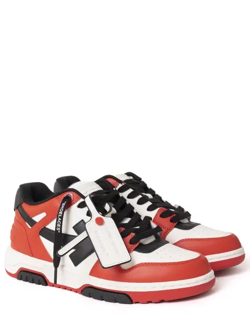 Кеды кожаные Out of Office OFF-WHITE