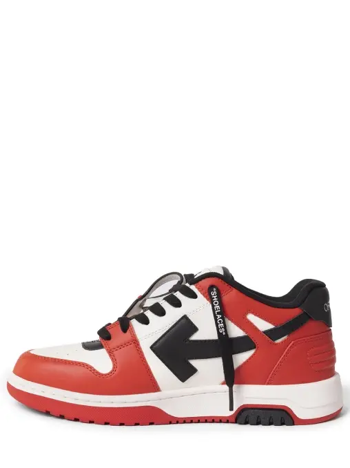 Кеды кожаные Out of Office OFF-WHITE