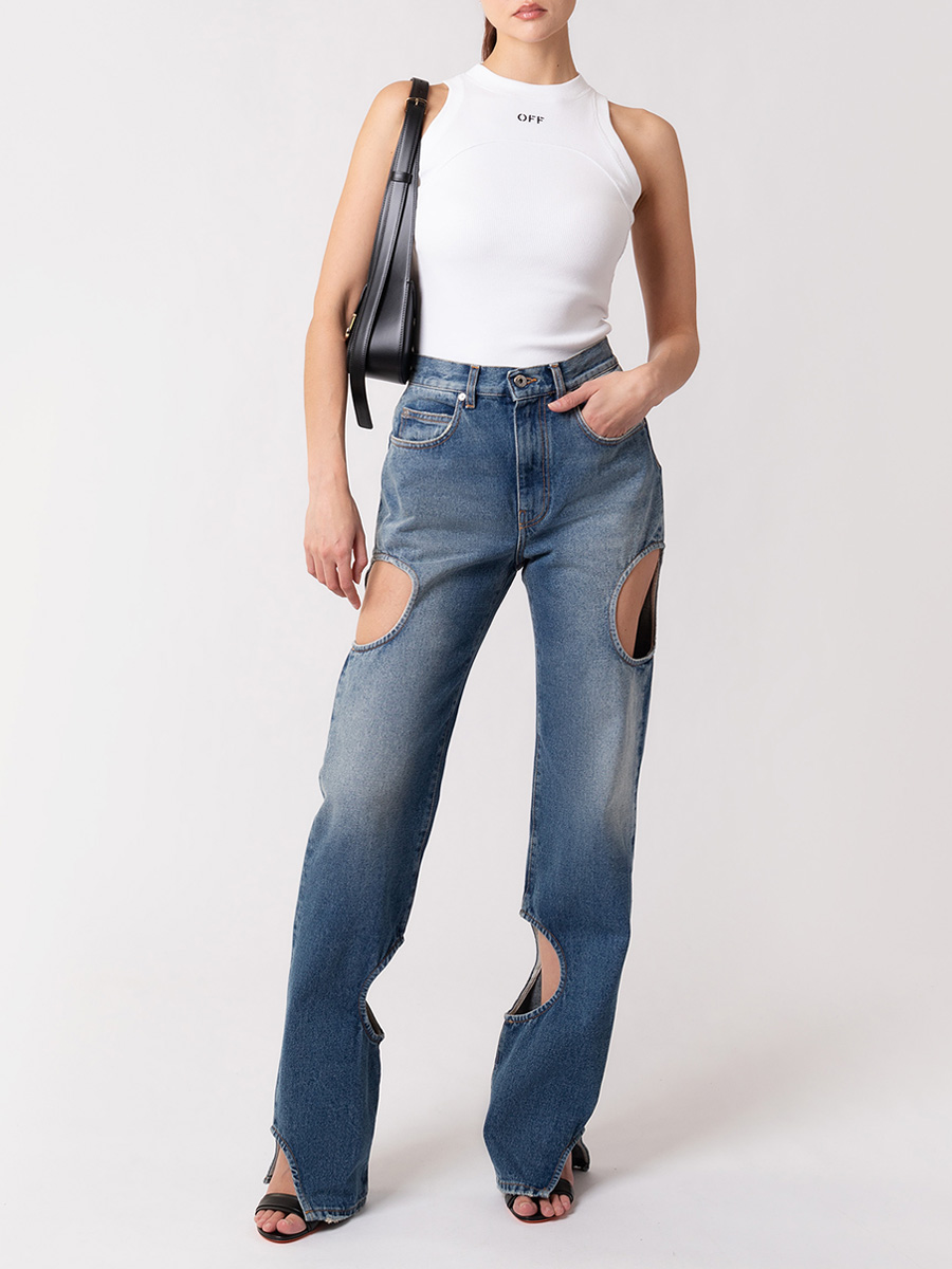 Джинсы хлопковые