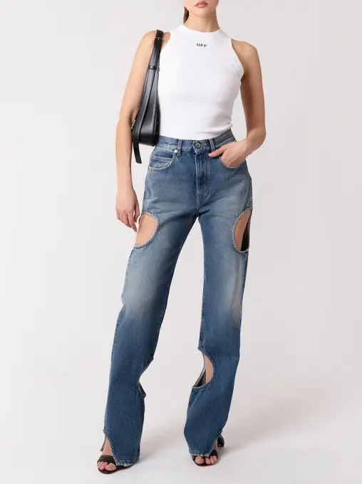 Джинсы хлопковые OFF-WHITE