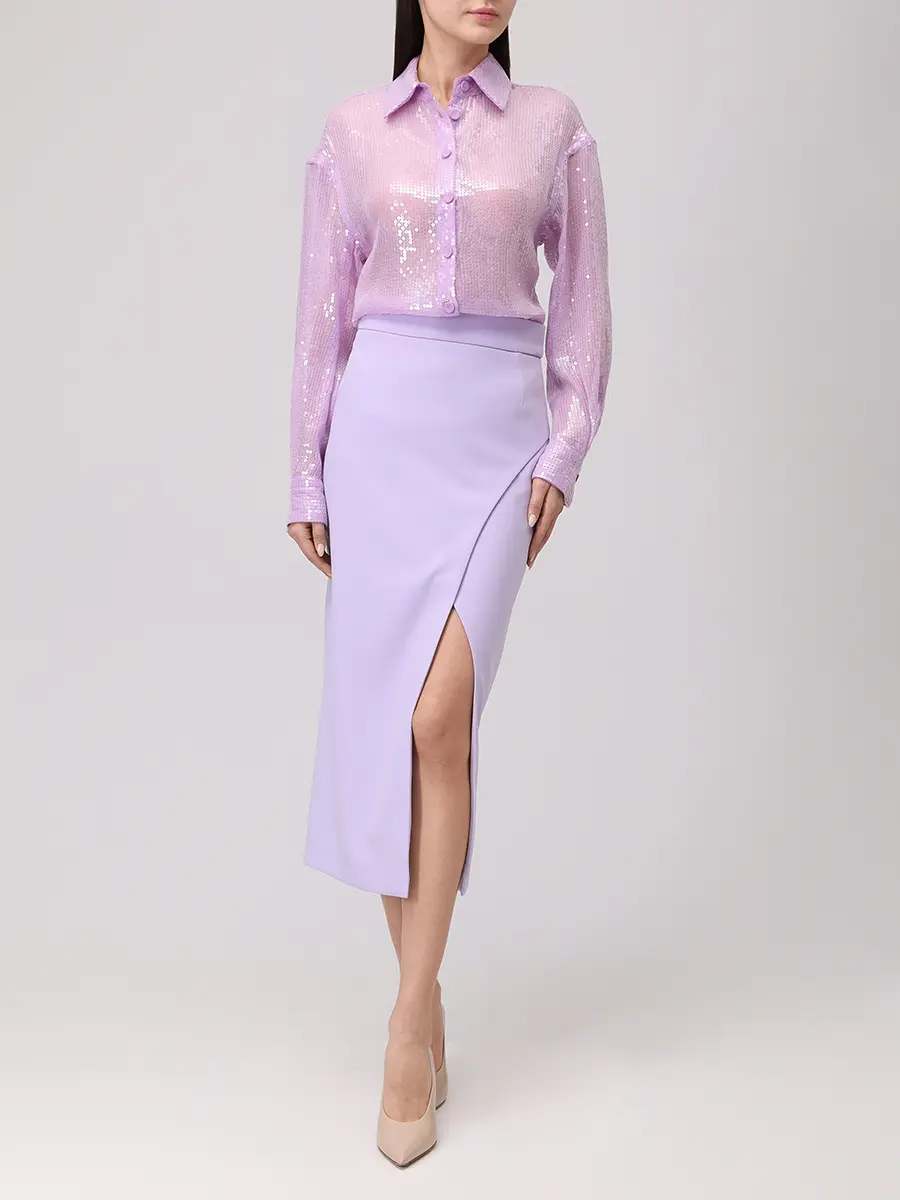 Юбка однотонная