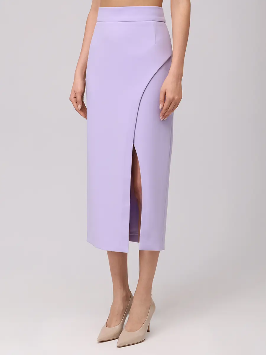 Юбка однотонная