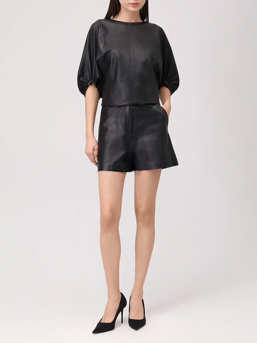 Шорты кожаные