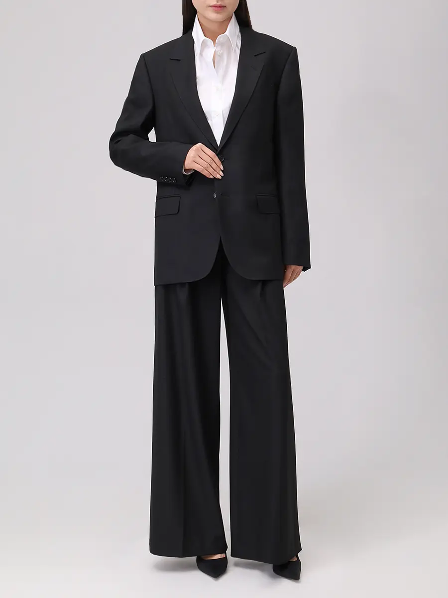 Брюки однотонные