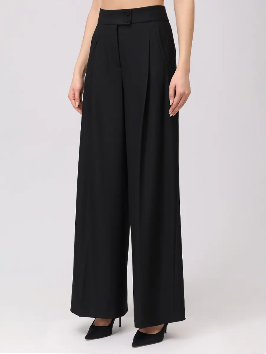 Брюки однотонные