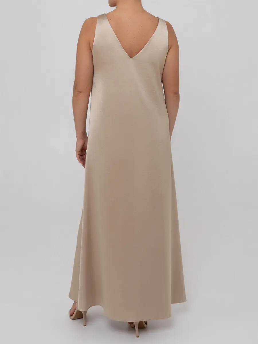 Платье однотонное