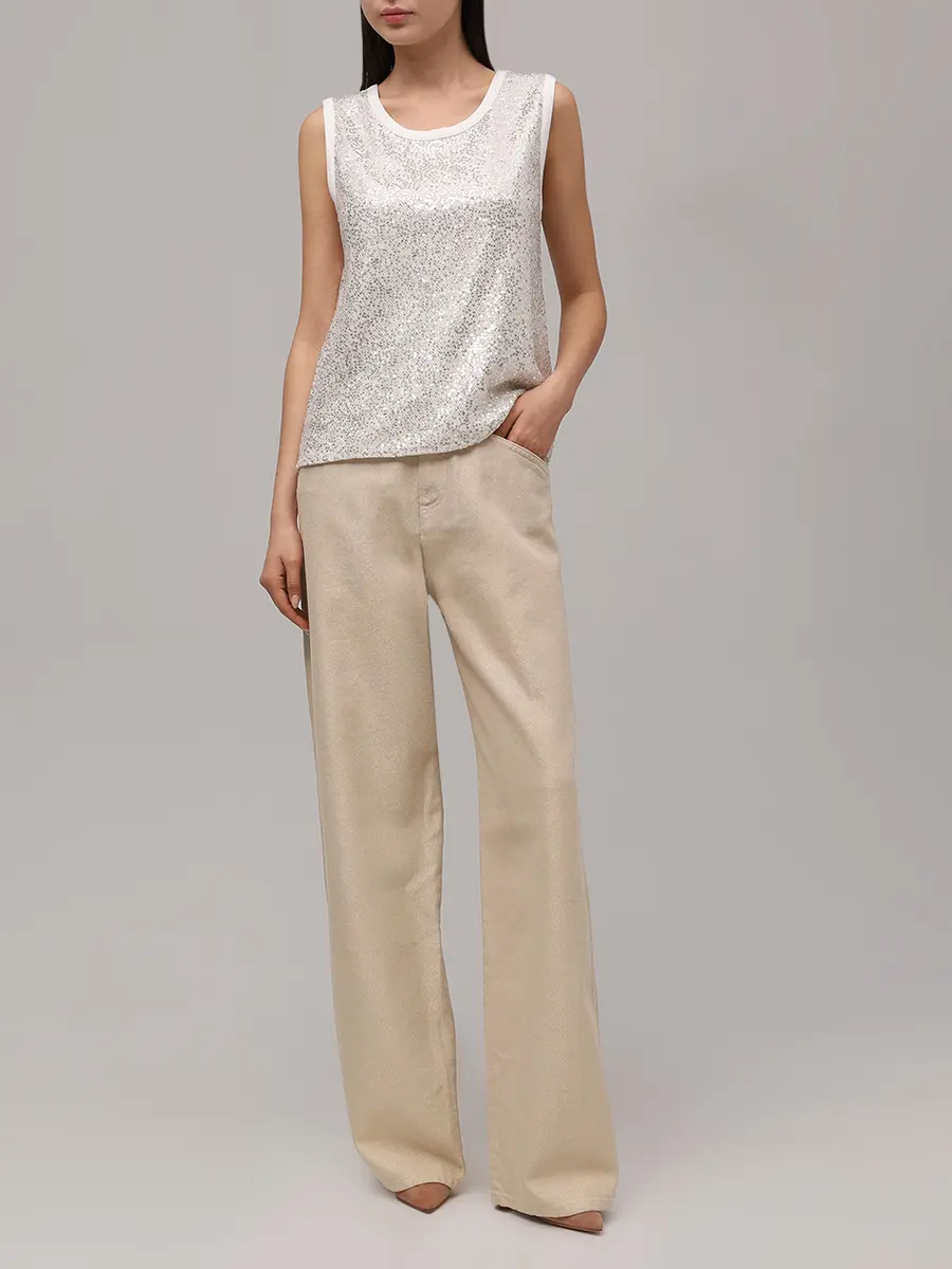 Топ с пайетками