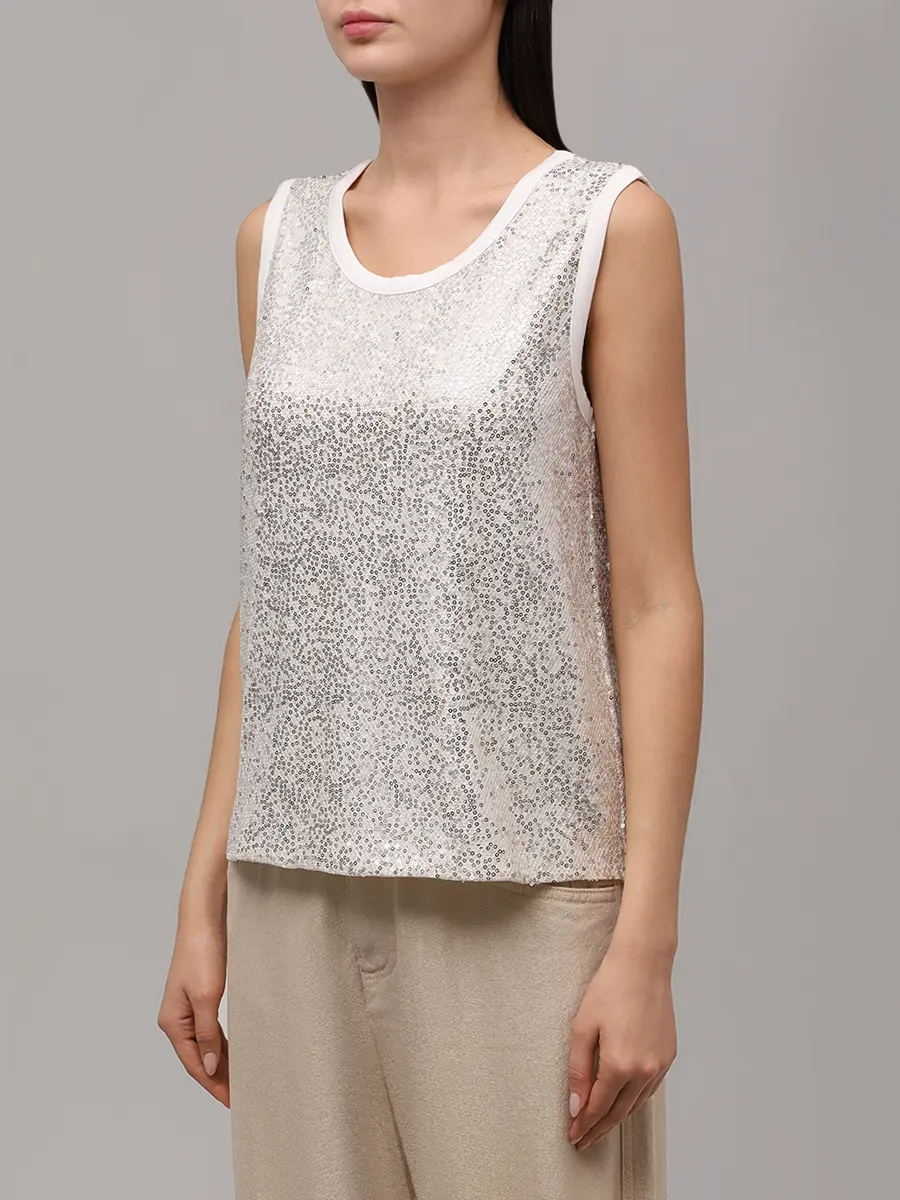 Топ с пайетками