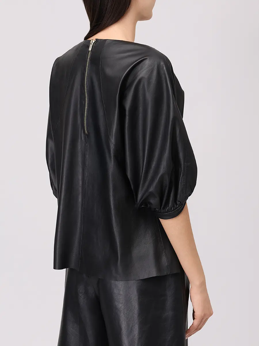 Блуза кожаная