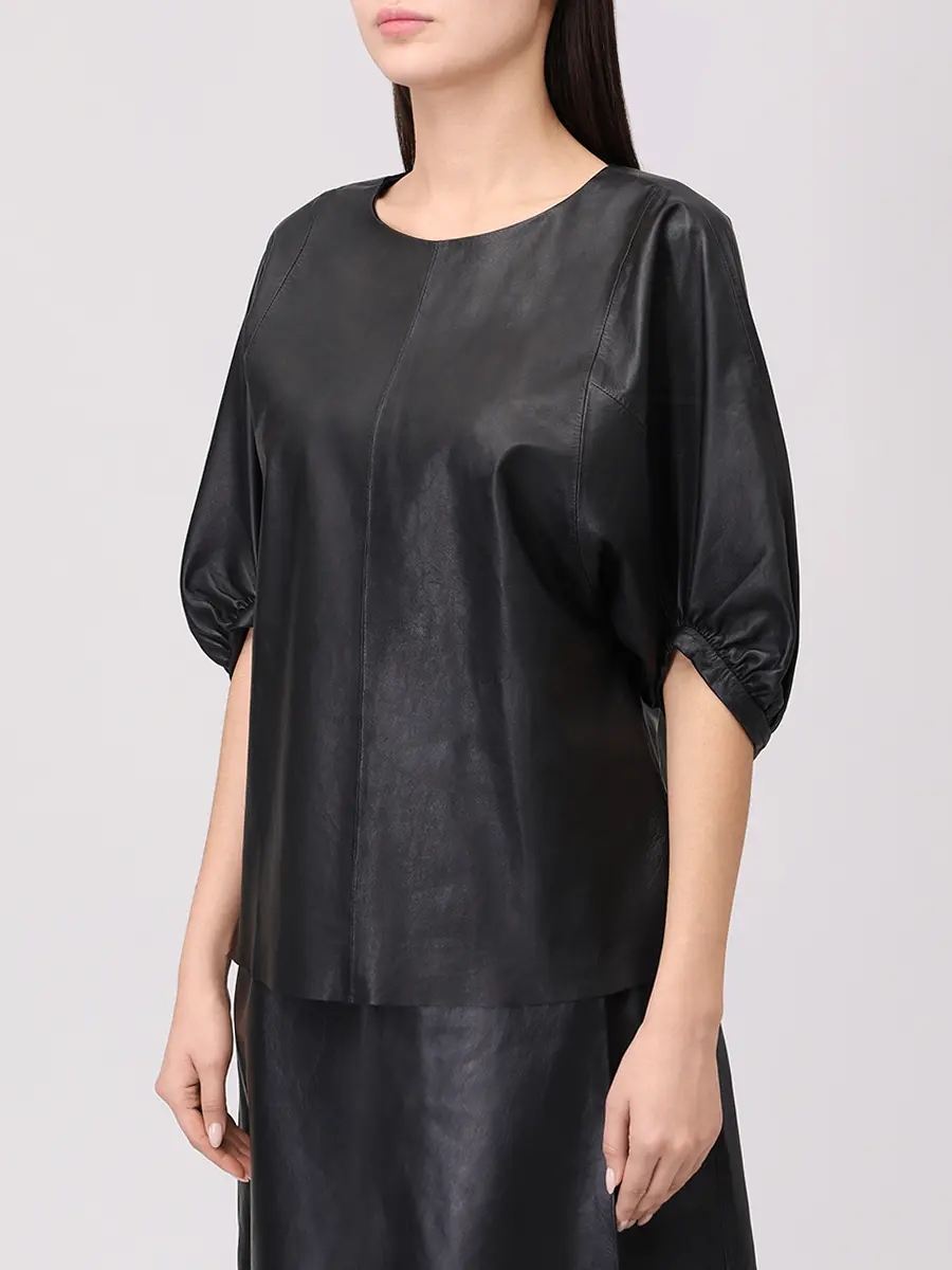 Блуза кожаная