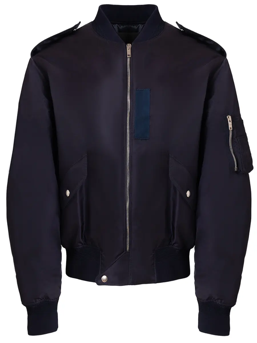 Бомбер однотонный