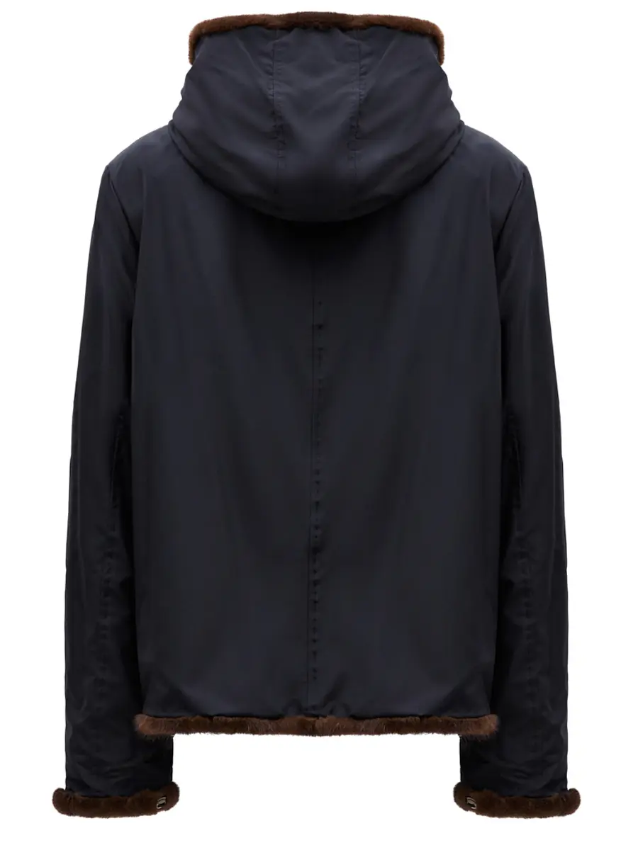 Куртка двусторонняя с мехом норки