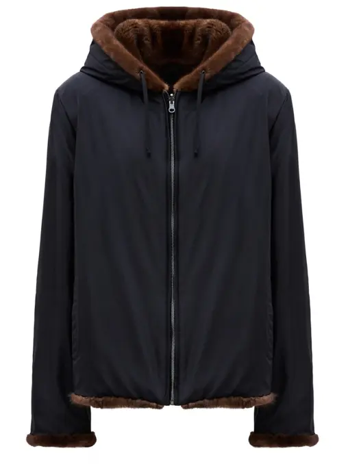 Куртка двусторонняя с мехом норки SENCELLERIE