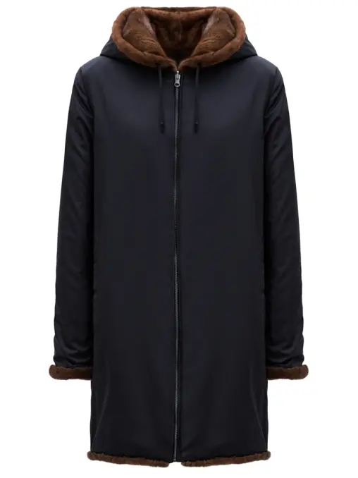 Парка двусторонняя с мехом норки SENCELLERIE