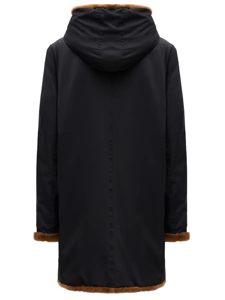 Парка двусторонняя с мехом норки