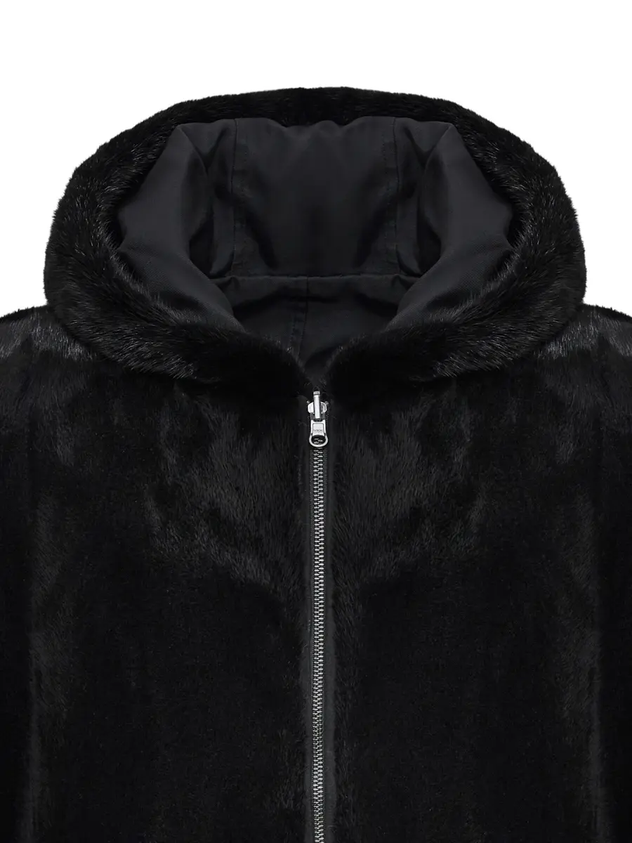 Куртка двусторонняя с мехом норки