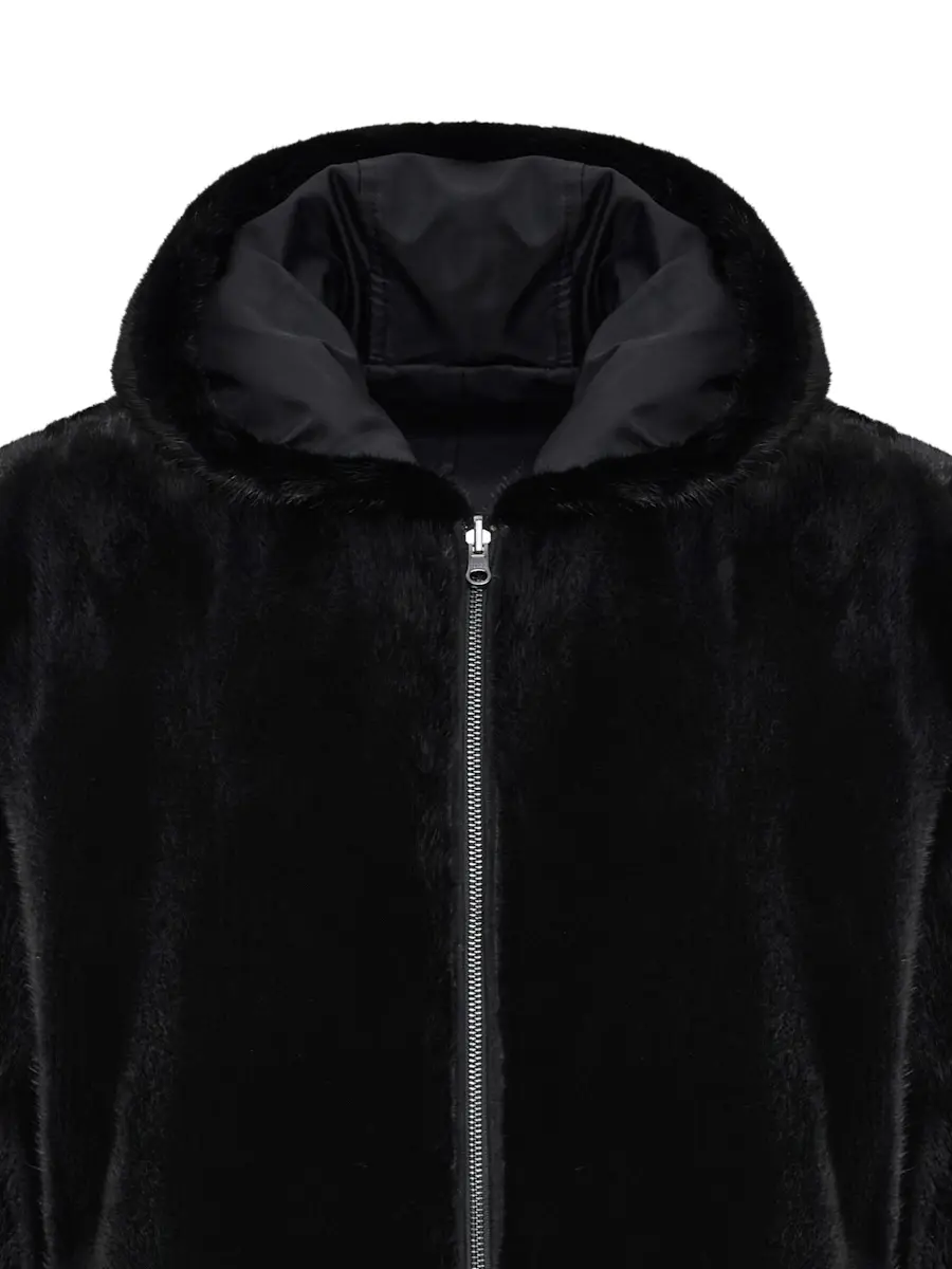 Парка двусторонняя с мехом норки