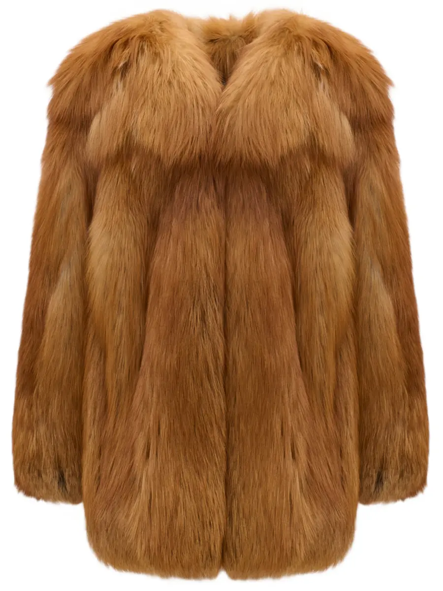 Полушубок из меха лисы