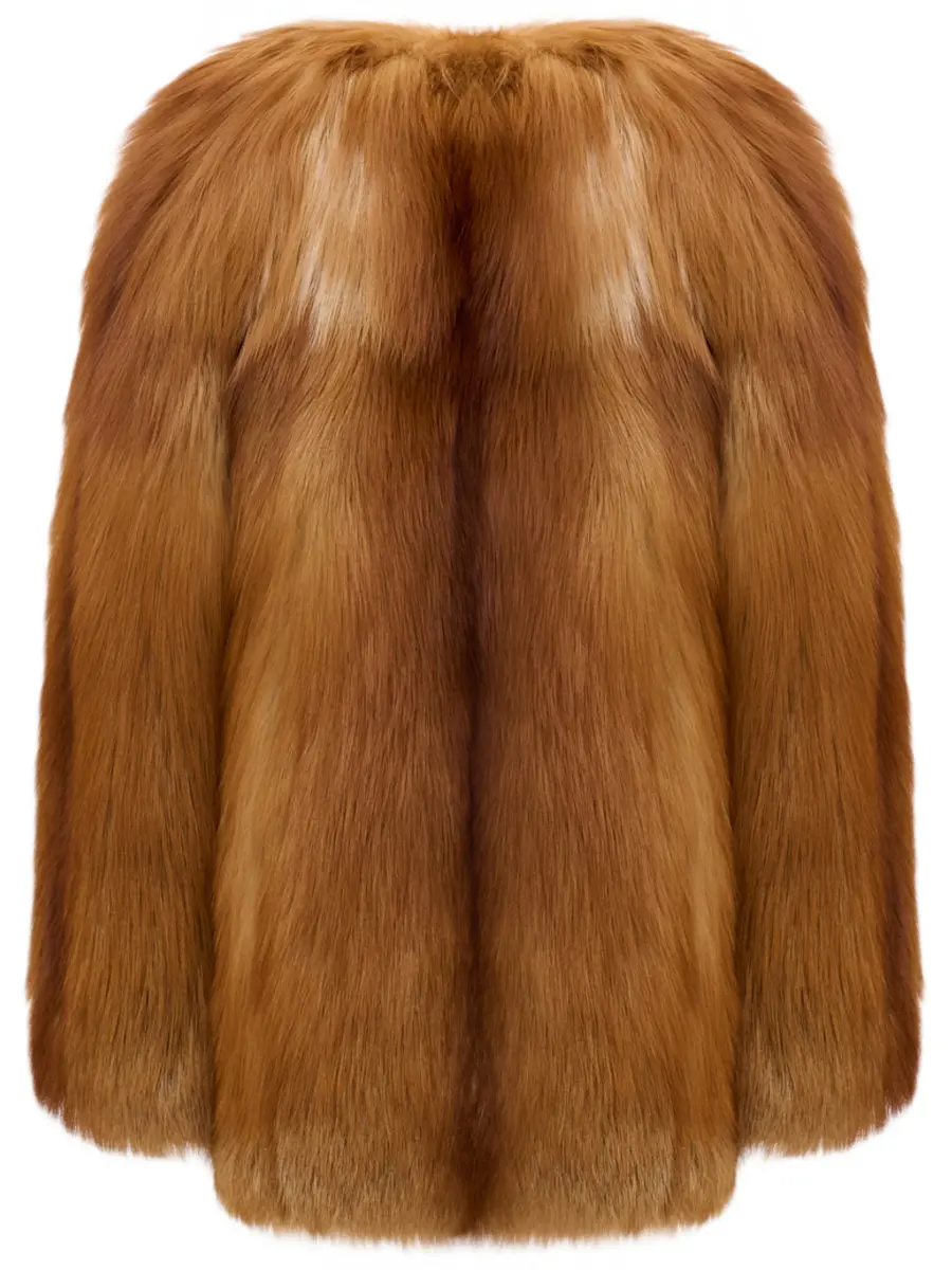 Полушубок из меха лисы