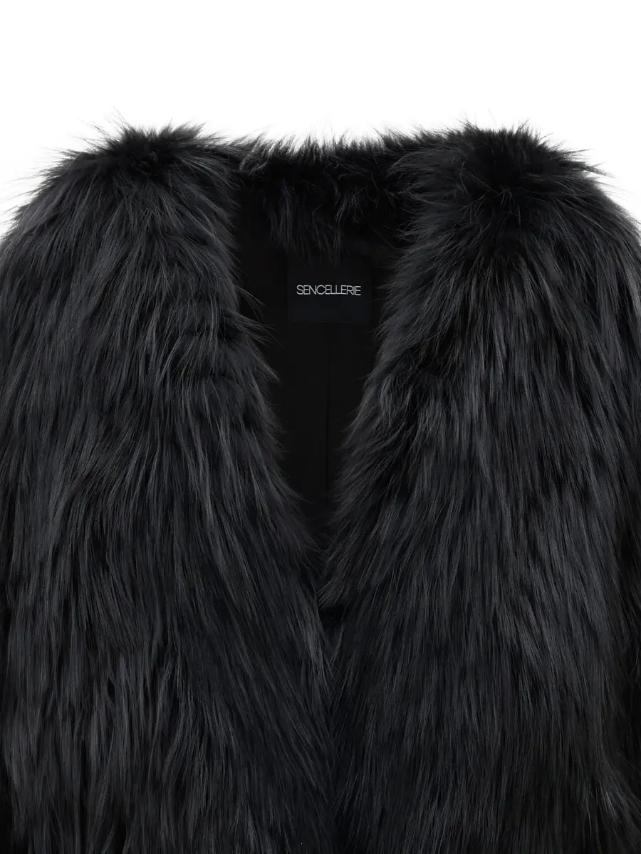 Полушубок из меха лисы